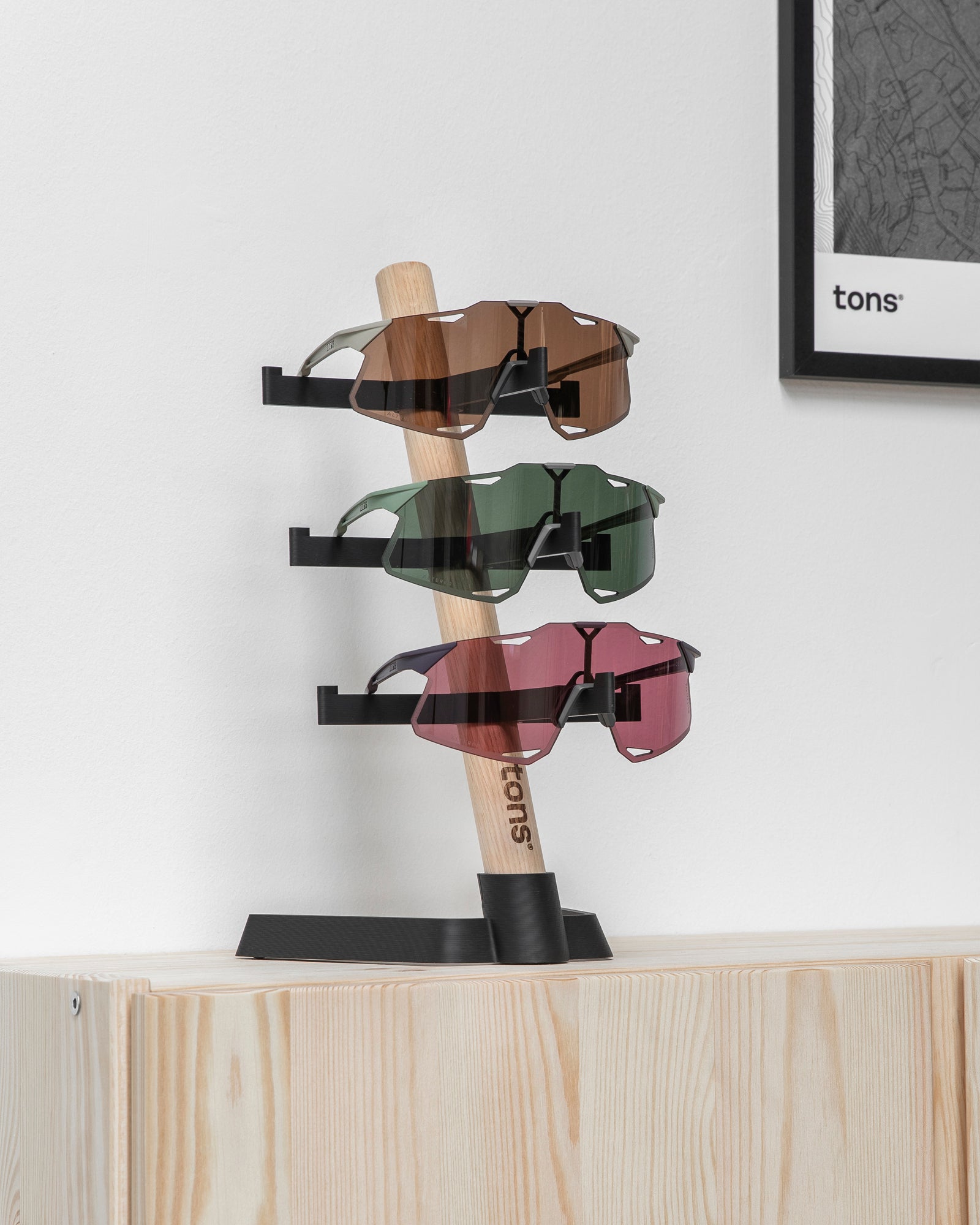 Desk Organiser . 3x Glasses
