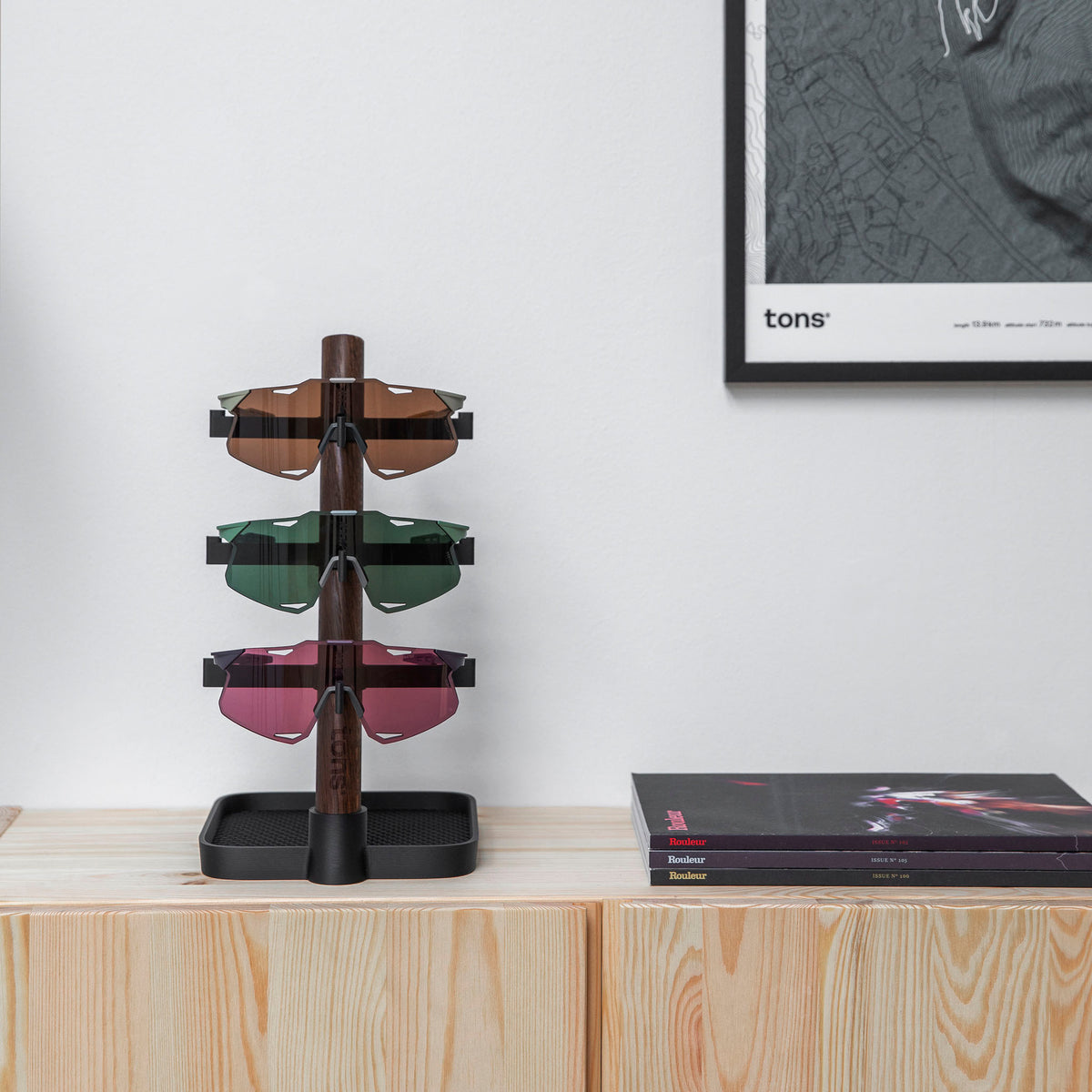 Tons Desk Organiser 3x Glasses Charging Tray