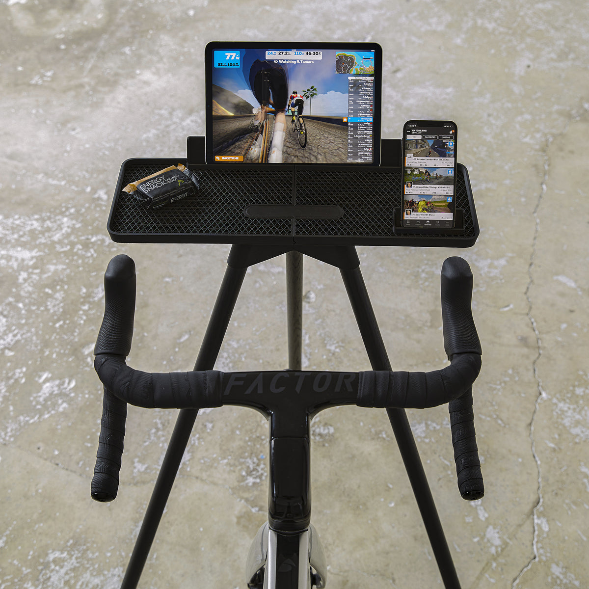 Tons iPad Race Bar Ständer für Zwift und Indoor Bike Trainer