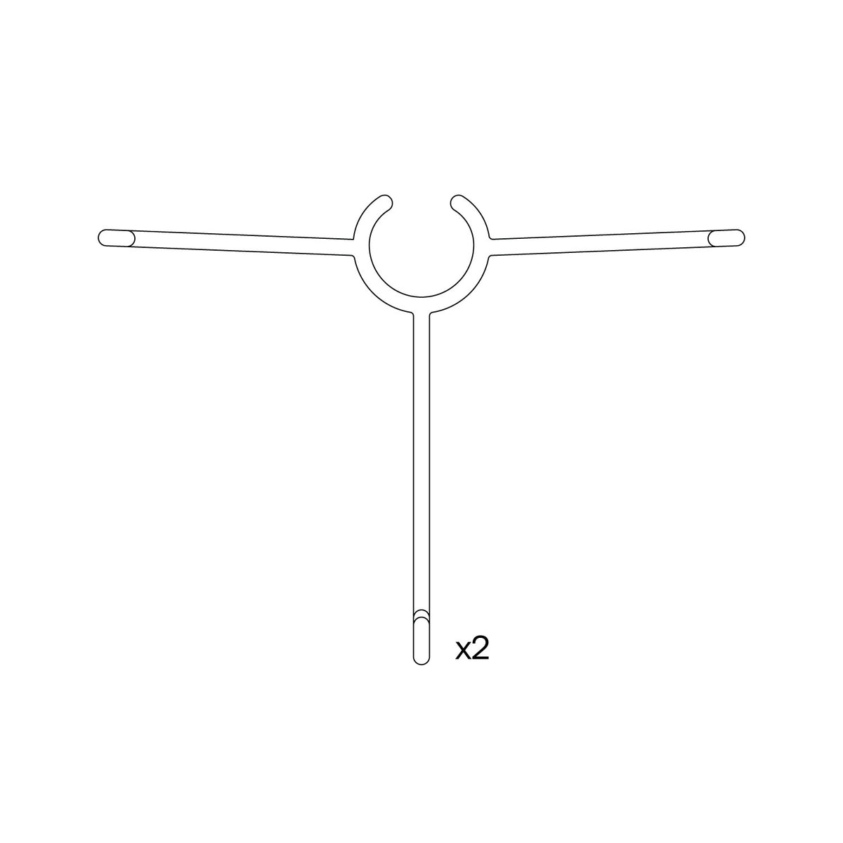 2x Glasses Hangers | Rack & Short Rack