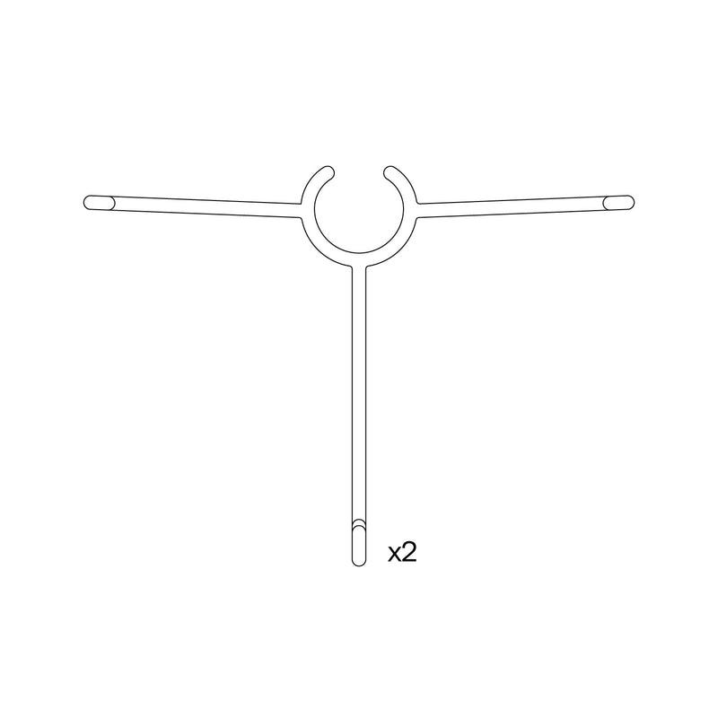2x Glasses Hangers | Rack & Short Rack