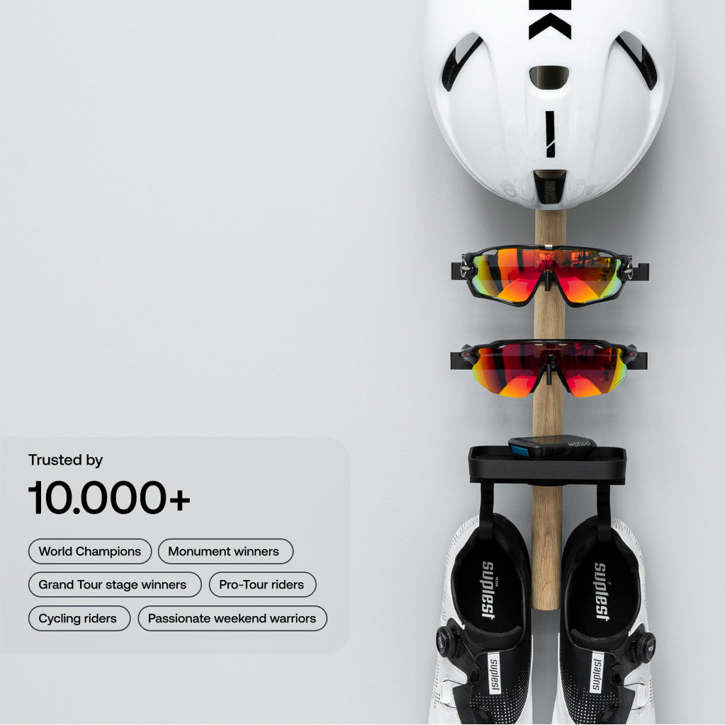 Tons Rack — storage for cycling shoes, helmets and sunglasses