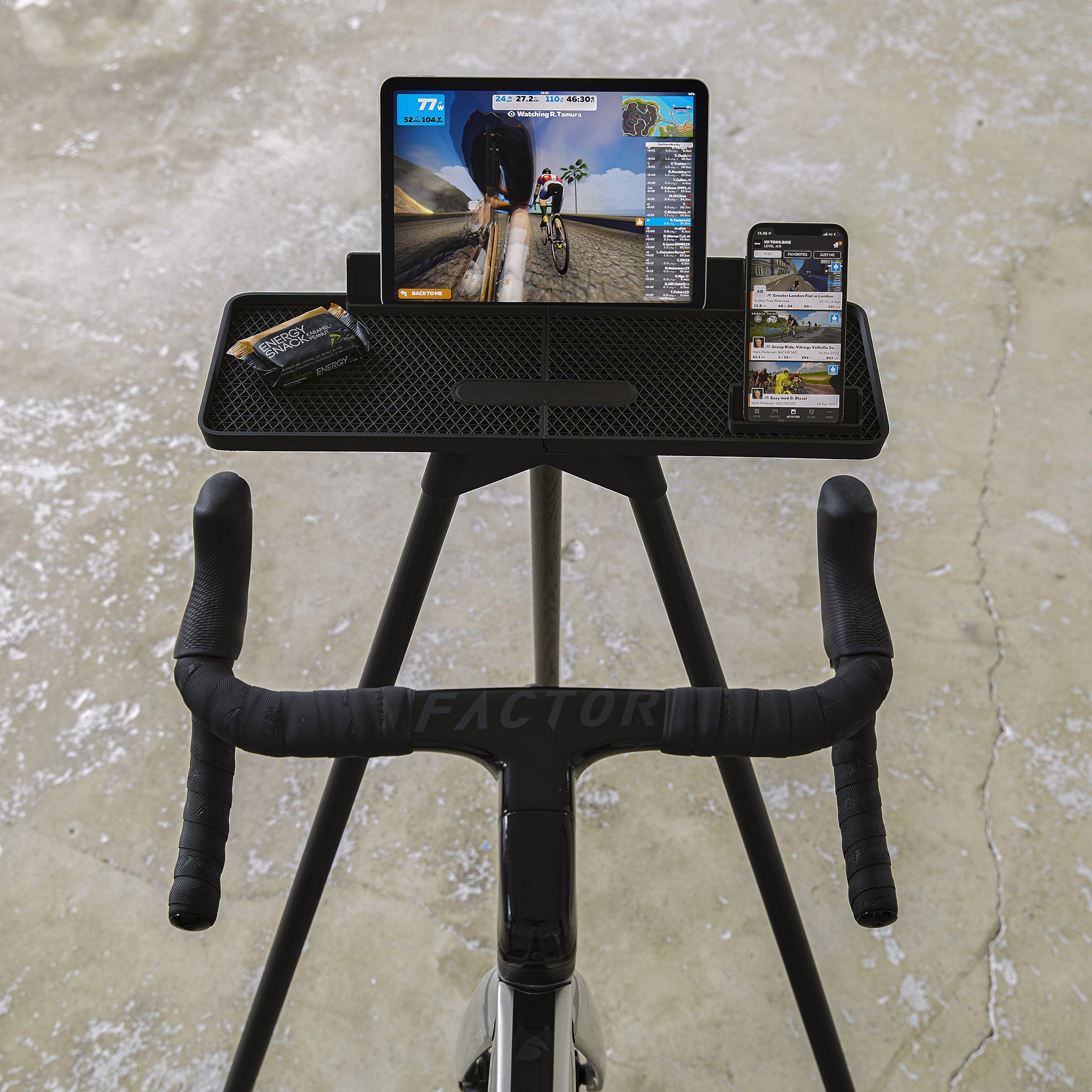 Tablet stand for bike trainer online