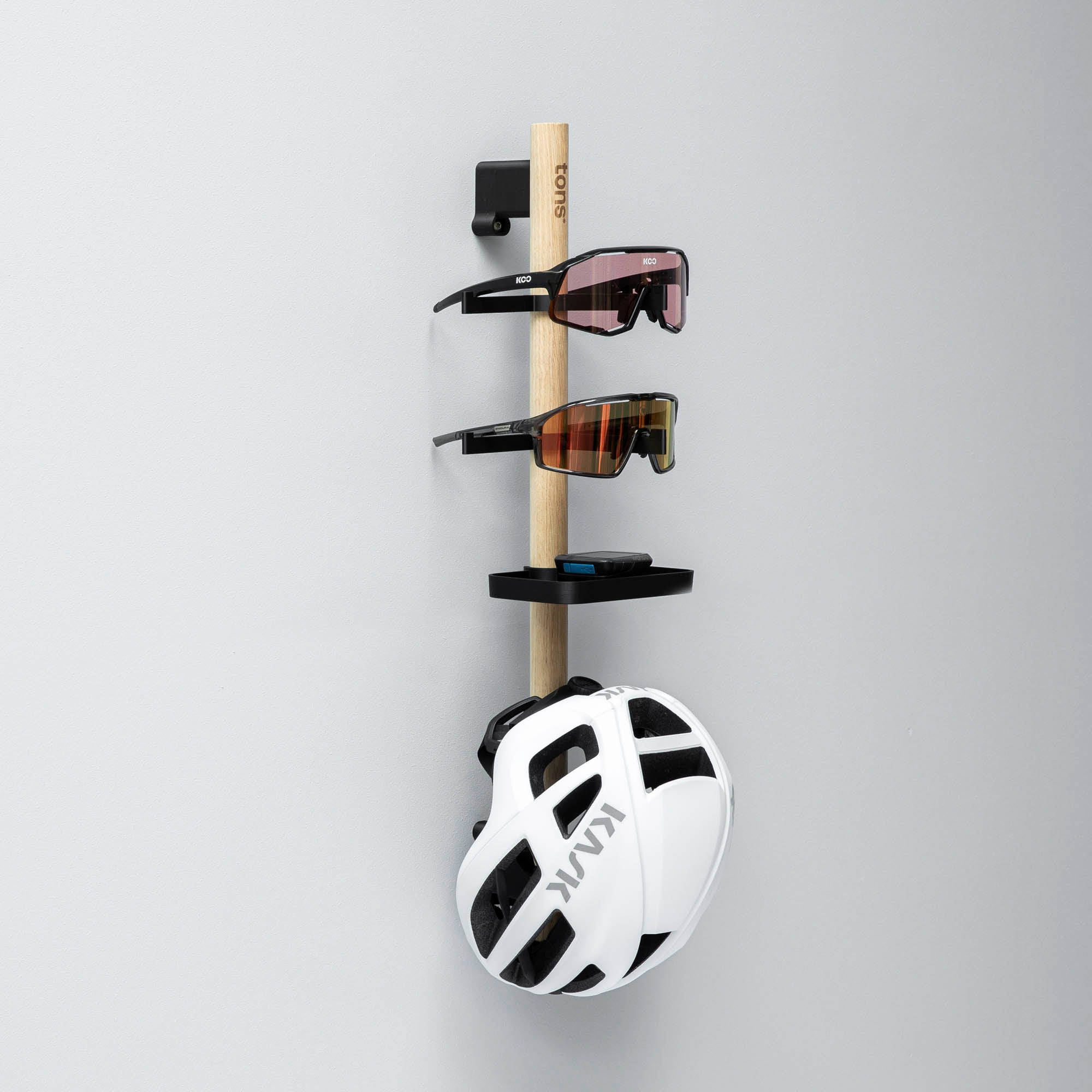 Tons Rack storage for cycling shoes helmets and sunglasses